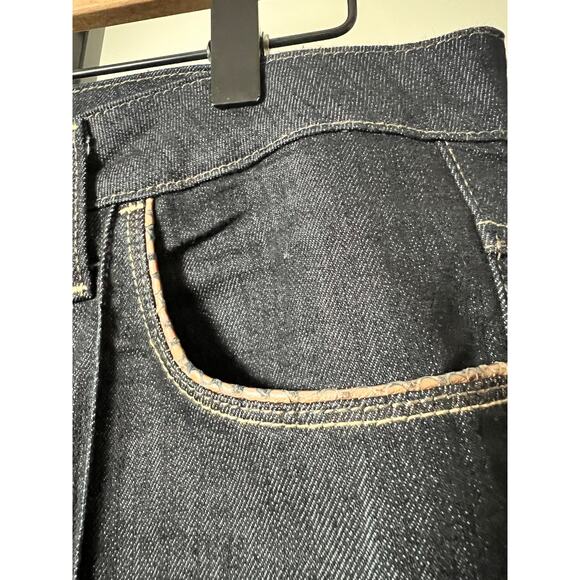 Fillity Leather Trim Jeans Size 42 (US 12) - Picture 4 of 7